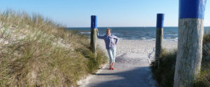Ferienwohnung Fehmarn - Suedstrand , Duenen, Meer und Strandkorb